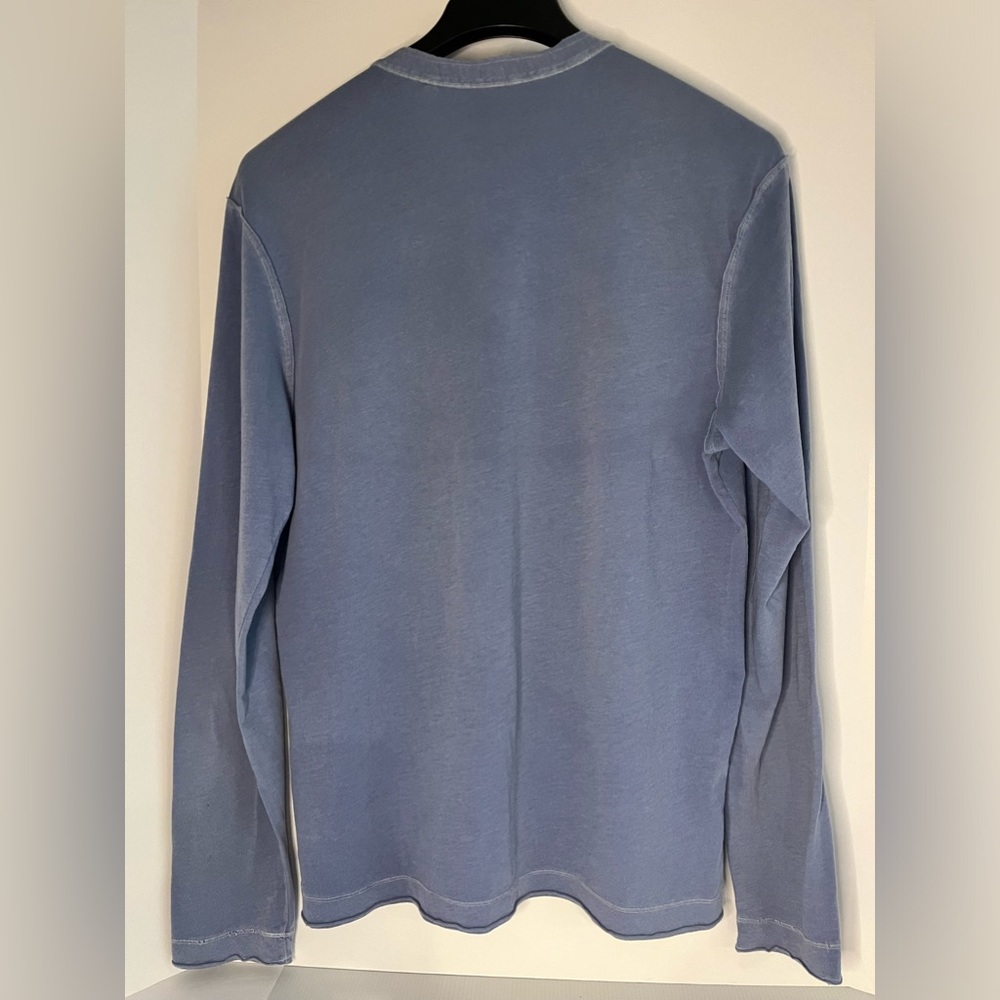 Guess Jeans Long Sleeve Fine Cotton Blend Graphic Top - Picture 5 of 10